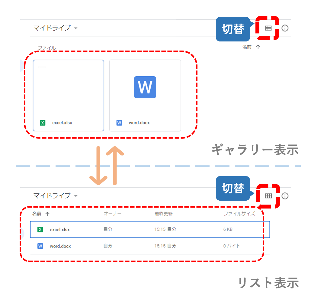 googledrive表示